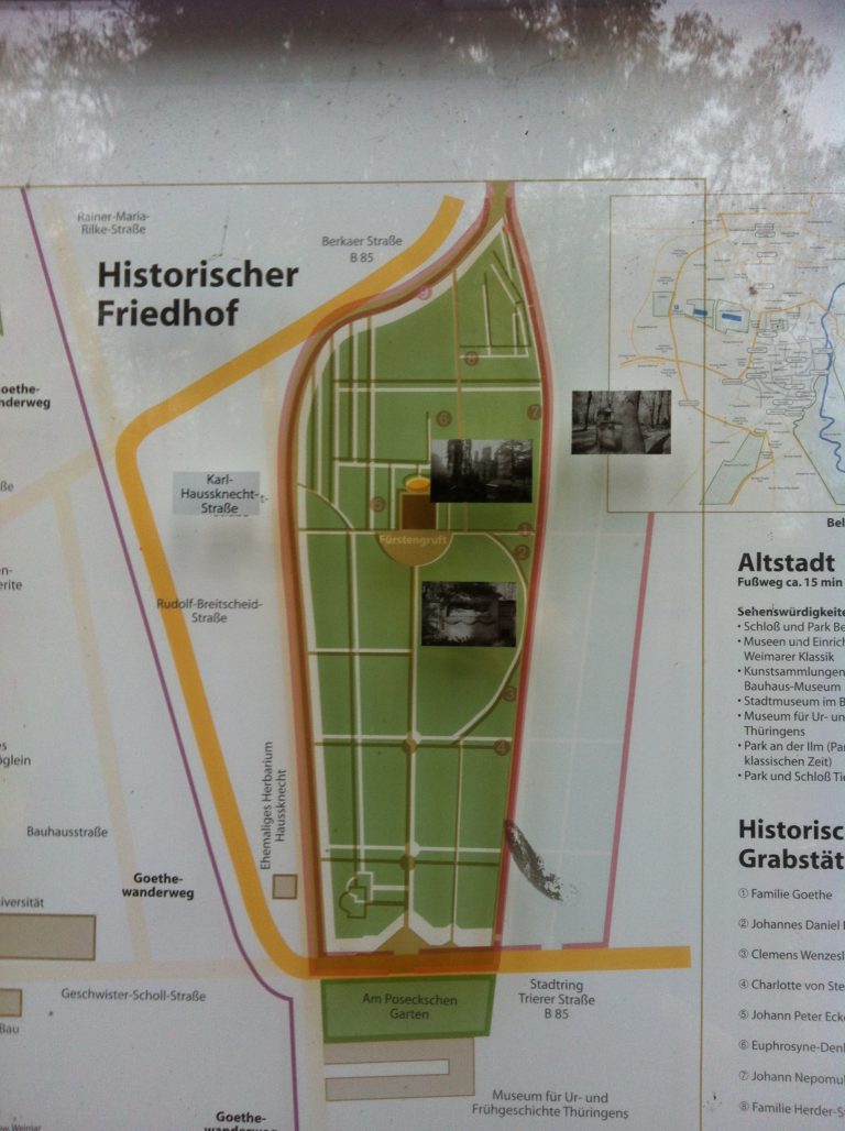 Karte Historischer Friedhof Weimar (c) woods of voices